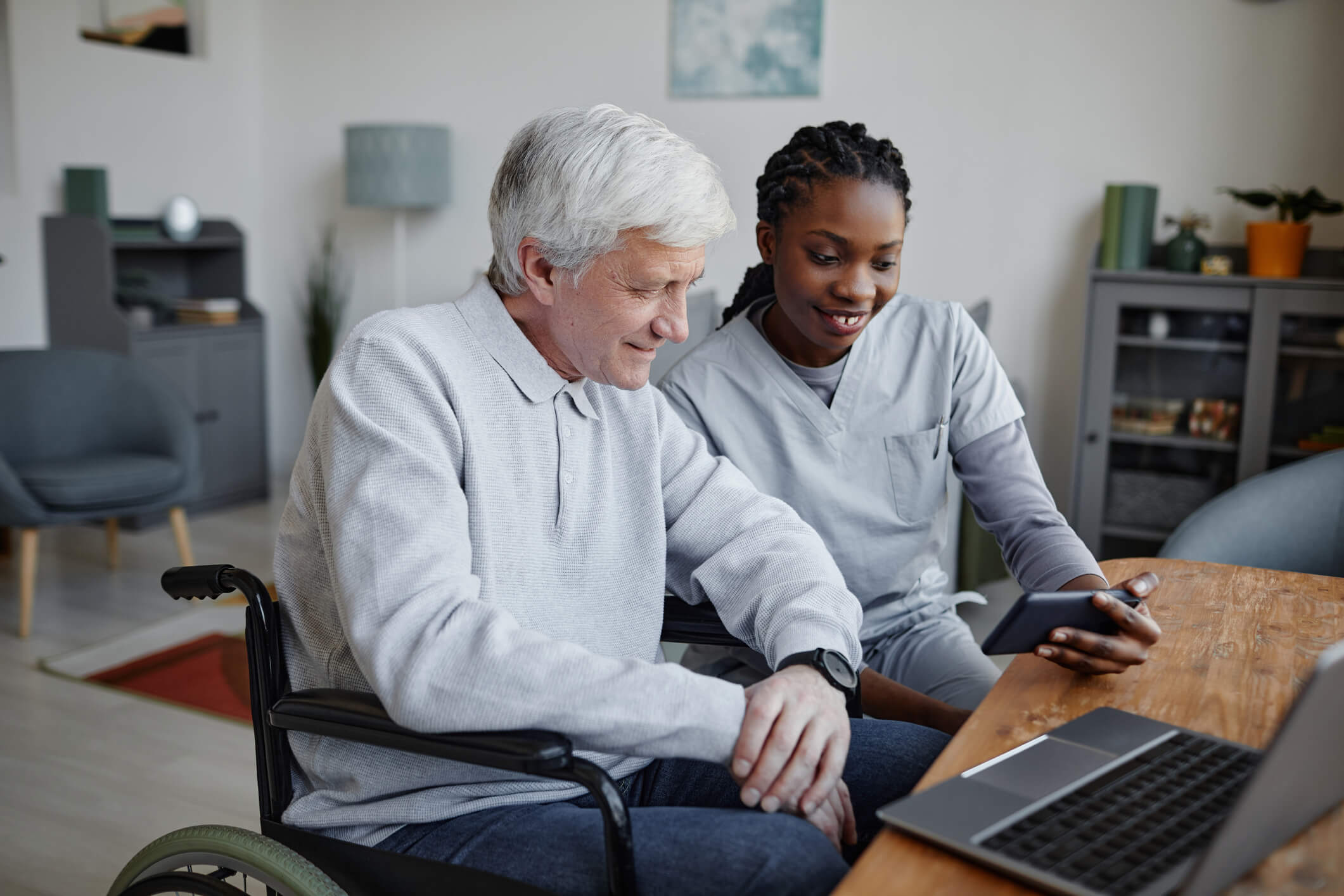 Care Providers working with enabling technology